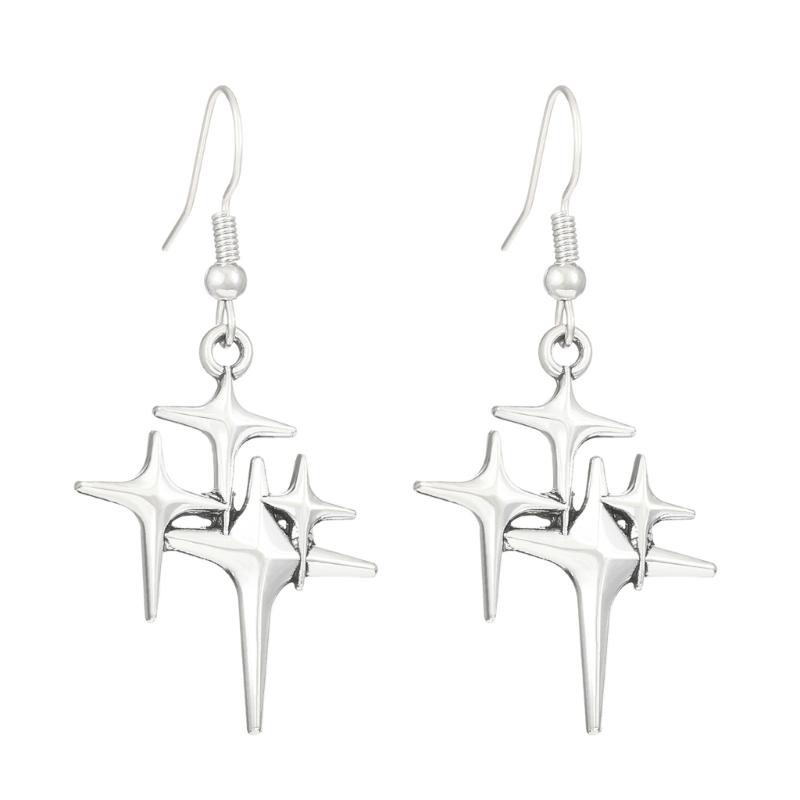 Fashion Forward Drop Earrings Star/Heart/Cross Pendant Ear Rings Jewelry Unique and Delicate Eardrops Women Ornament