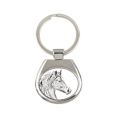 Freiberger - Keychain with a Horse, Keychain with a Print, Personalized Pendant from the Brand
