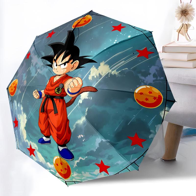 1pc Dragon Ball Automatic Open/close Folding Umbrella, Compact Portable Travel Umbrella, Perfect Gift, Durable Construction yy250813111