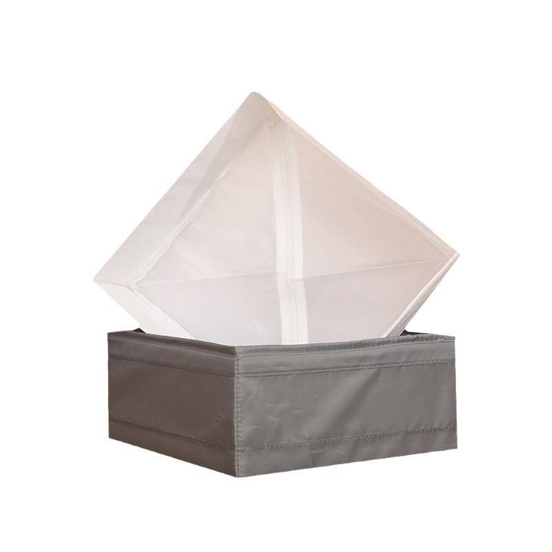 Oxford cloth clothing fabric storage box household wardrobe sundries toy socks clothes storage box Length 28 * Width 28 * Height 13 белый