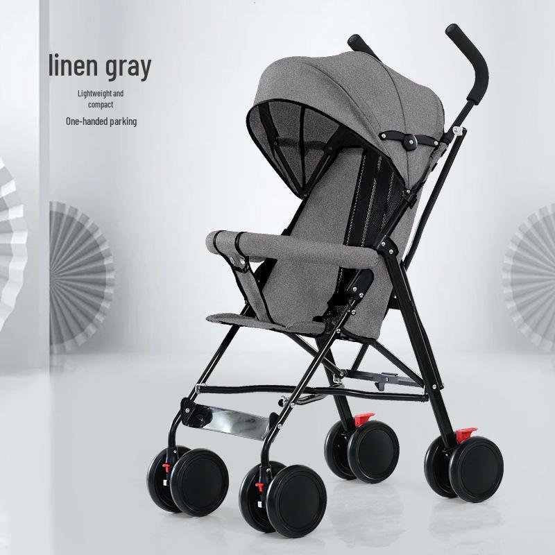 Ultralekki, Kompaktowy, Składany Wózek Dziecięcy z Amortyzacją - Idealny na Letnią Wyprawę