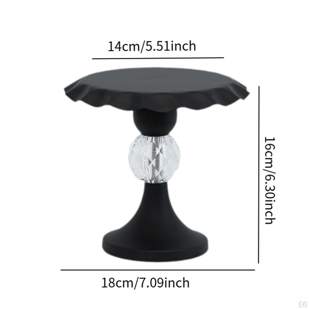 Cake Stand Pedestal Fruit Display Holder Snack Candy Plate for Table