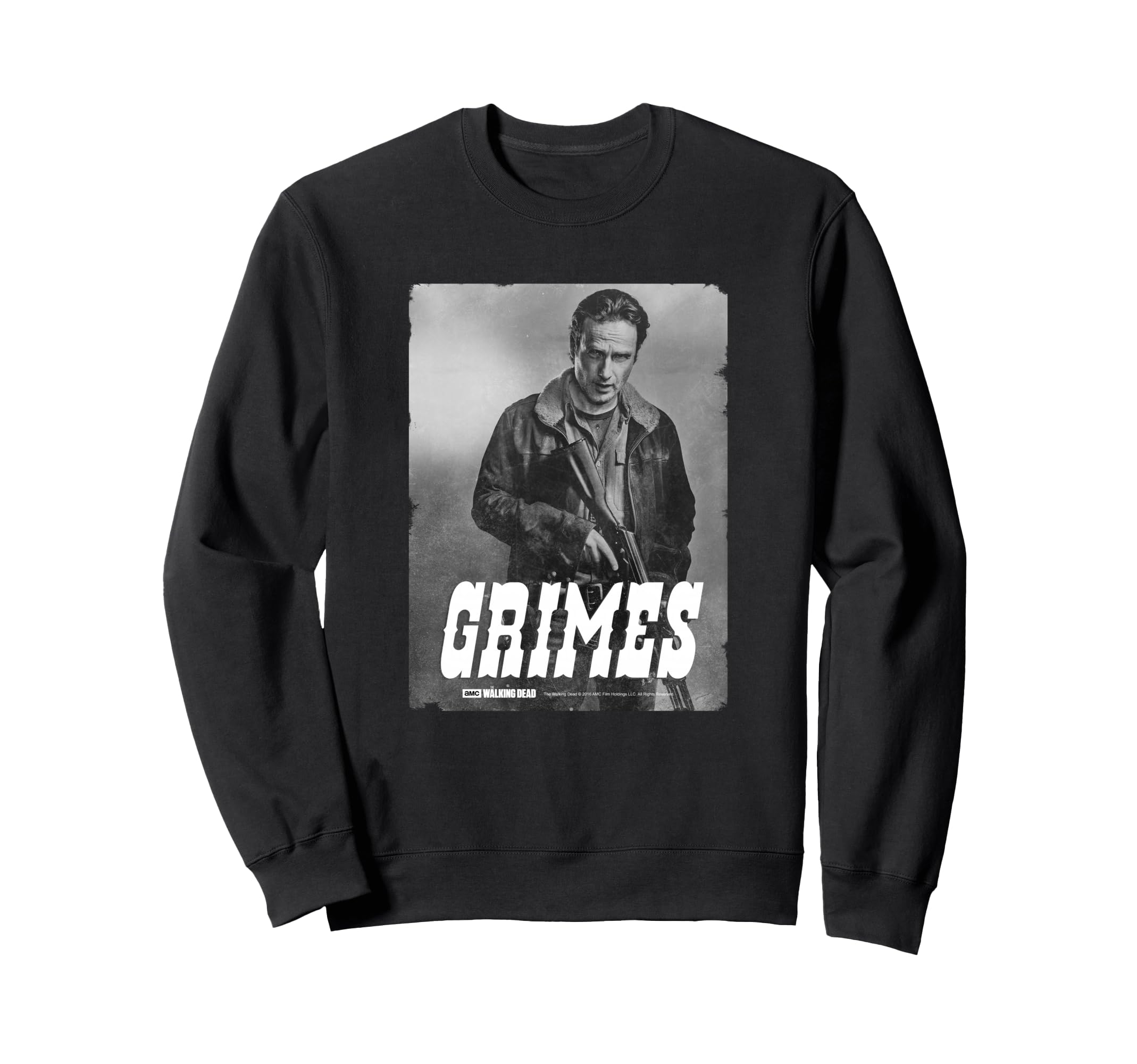 

The Walking Dead Rick Silver Portrait Sweatshirt