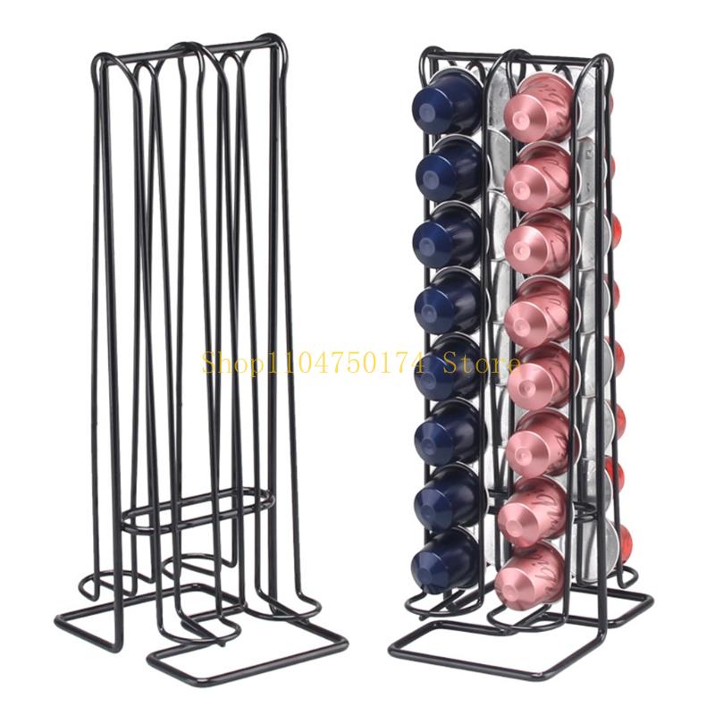 Vertical Coffee Capsule Storage Rack Deluxe Coffee Capsule Holder Space Saving Elegant & Modern Capsule Holder Top Sale