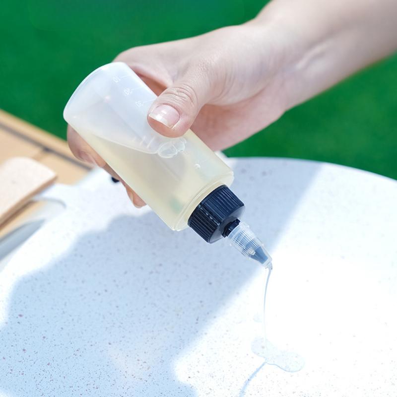 40/80ml Portable Camping Squeeze Bottle Salad Soy Sauce Vinegar Dispenser Bottle Seasoning Bottle Cleaning Liquid Storage Bottle