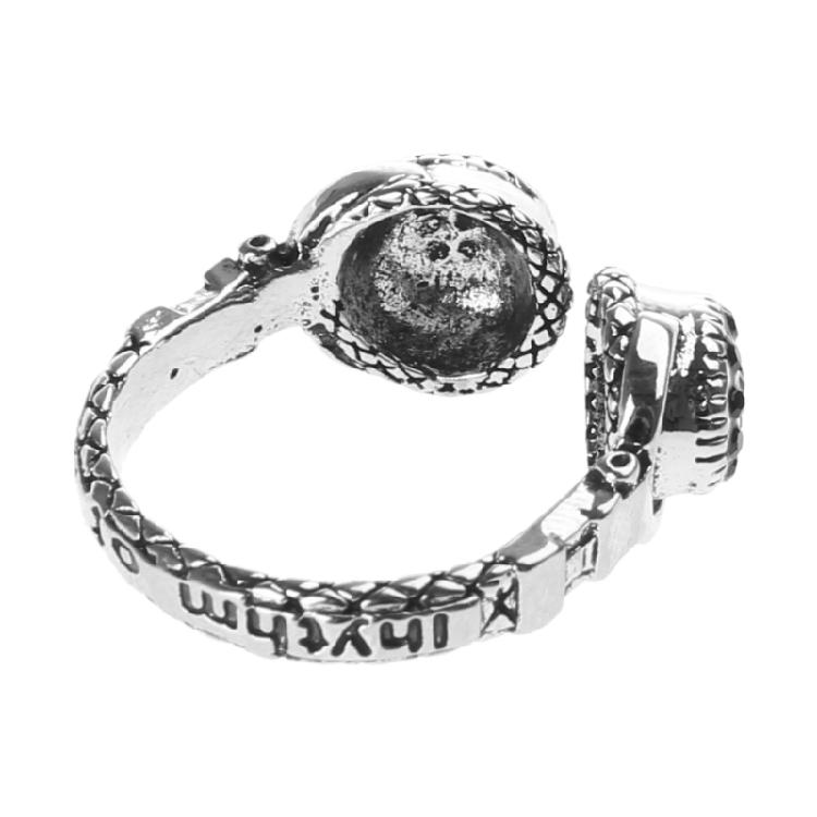 Vintage Knuckle Ring Geometric Irregular Headphone Shaped Finger Ring Punk Rings Gothic Adjustable Opening Ring