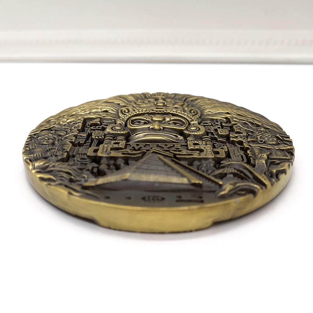 Buy 80mm Dia Mayan Aztec Green Bronze Coin Medallion Art Hobby Collection  Gift at affordable prices — free shipping, real reviews with photos — Joom