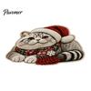 Kitchen Sink Rug Christmas Cat Shaped Rug, Plush Sleeping Absorbent Bathroom Mat, Xmas Lovers Gift Hat Kitty Non-slip Washable Area for Bedroom,