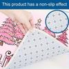 Christmas Kitchen Anti-slip Mat Carpet Flannel Door Mat Three-piece Set 45*120CM/50*80CM/40*60CM