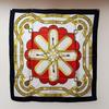 Used CELINE Large Silk Scarf, Decorative Pattern, Equestrian Hardware, Accessory, Jewelry, Tassel, Belt, Gold, VINTAGE