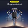 6-in-1 Car Charger with Retractable Type C ios Cable Cigarette Lighter Power Adapter PD USB Phone Charger with Voltage Display