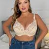 Sexy Lace Hollow Out Breathable Bras for Women, Plus Size Ultra-Thin Solid Color Bra