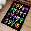 1pc Sprunki9 Print Area Rug - Soft, Washable Non-Slip Indoor Mat for Office Chairs, Living Room, Home Office Decorative Rug