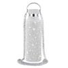 Borraccia Termica Acciaio Inossidabile Brillante Borchiata con Diamanti Festa alla Moda Catena a Tracolla Staccabile Regalo per Donna