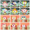 Cartoon Clock Cognition Clocks Toys Nonwoven Fabric Time Teaching Aid  Montessori Arts Crafts