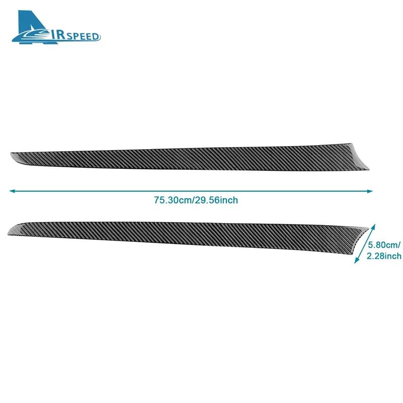 Real Soft Carbon Fiber LHD RHD Front Door Trim Sticker For Mitsubishi Outlander 2013 2014 2015 2016 2017 2018