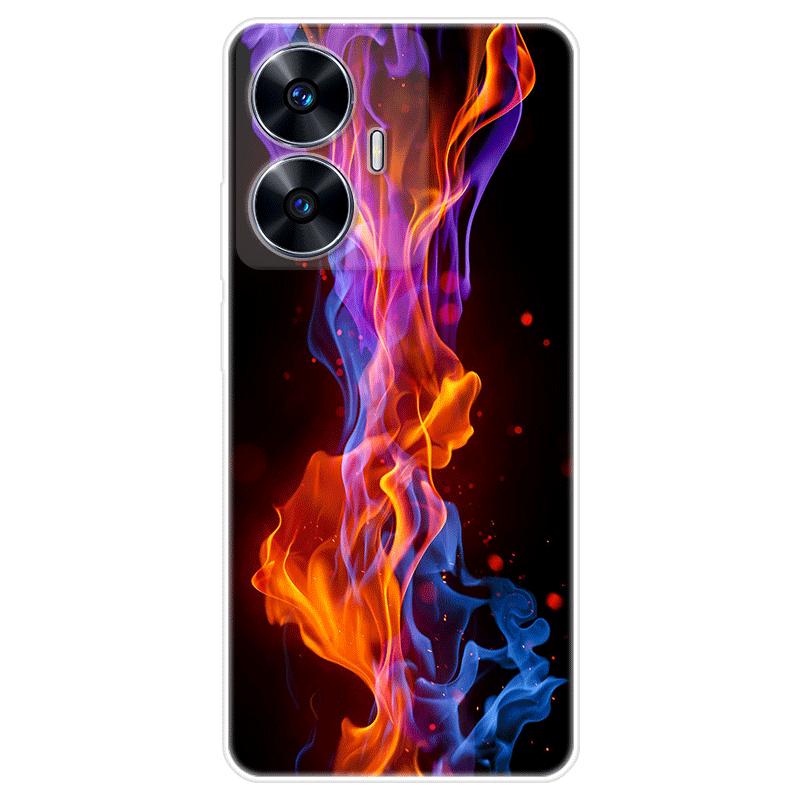 Pro Realme C55 C55 Pouzdro Realme C55 RMX3710 Měkký silikonový zadní kryt Kreslený obal na telefon Módní