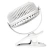 LED fan clip standing desk white illuminated usb fan