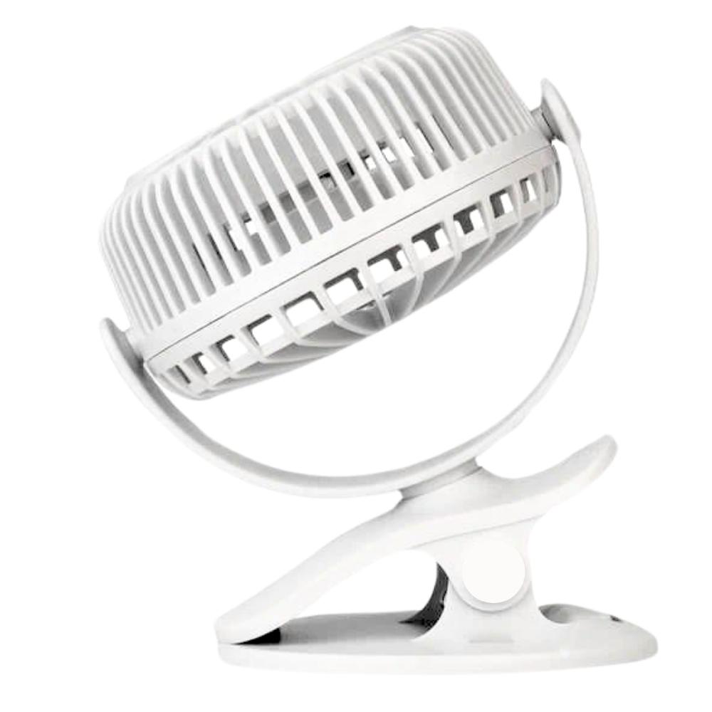 LED fan clip standing desk white illuminated usb fan