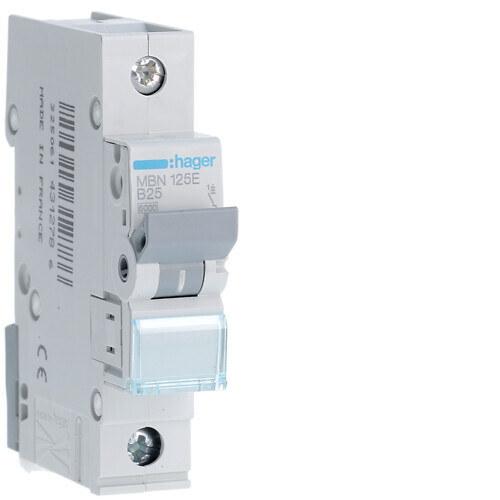 Circuit Breaker, 6kA, Characteristic B, 1-pole, 25A