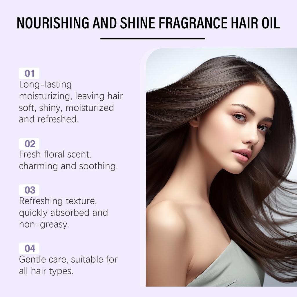 1.5ML*10PCS Perfume Hair Oil 2-in-1 Camellia Nourishment For Frizzy Hair Perfume Oil For Women