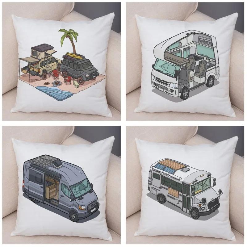 Cartoon Toy Car Decorative Pillowcase Car Ornaments Office Living Room Sofa Home Pillowcase
