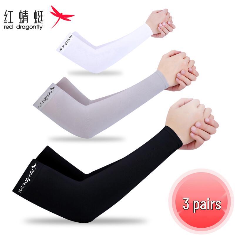 RED DRAGONFLY Men s Ice Silk Sun Protection Arm Sleeves