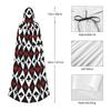 Poker Red Black Alice In Wonderland Hooded Cloak Unisex Hood Cloak Cosplay Medieval Costume Witch Wicca Elf Purim Carnival Party