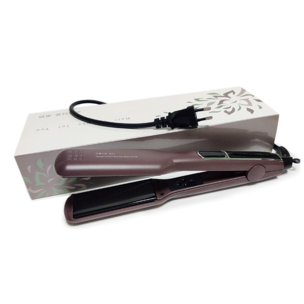 

2-Pin Plug Keratin Ceramic Hair Straightener LED Display Korean Styling Tool for Women Men EU Plug