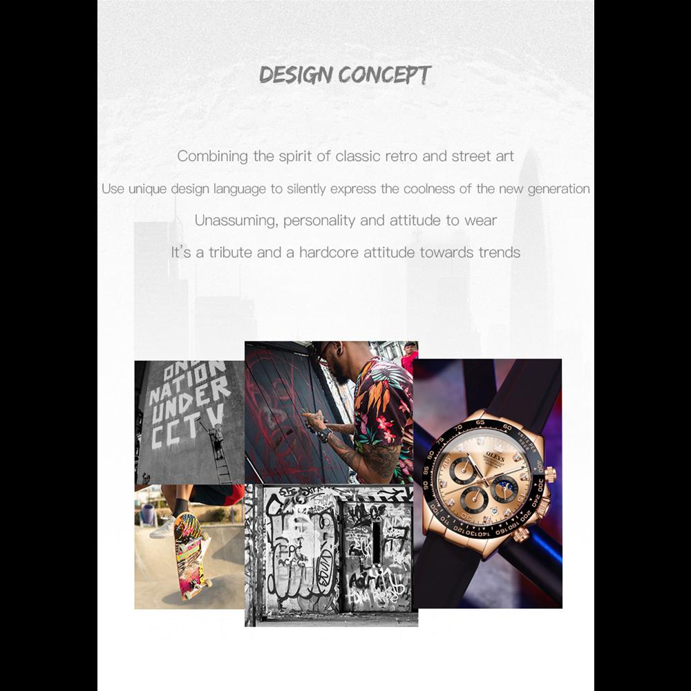 OLEVS Luxury Men Watch Quartz Man Watches Waterproof Luminous Top Brand Watch for Men Date Chronograph Sport Wristwatch