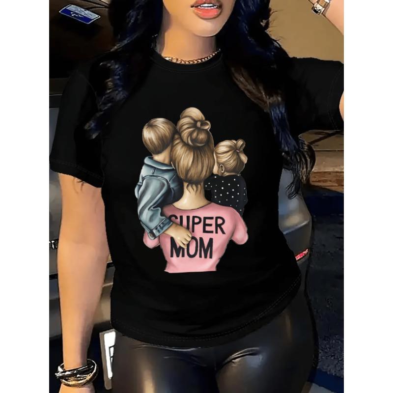 

European sizes Women S Short-Sleeve T-Shirt Made from Comfortable And Breathable Fabric, Perfect for Casual Style in Spring And Summer. 4XL чорний
