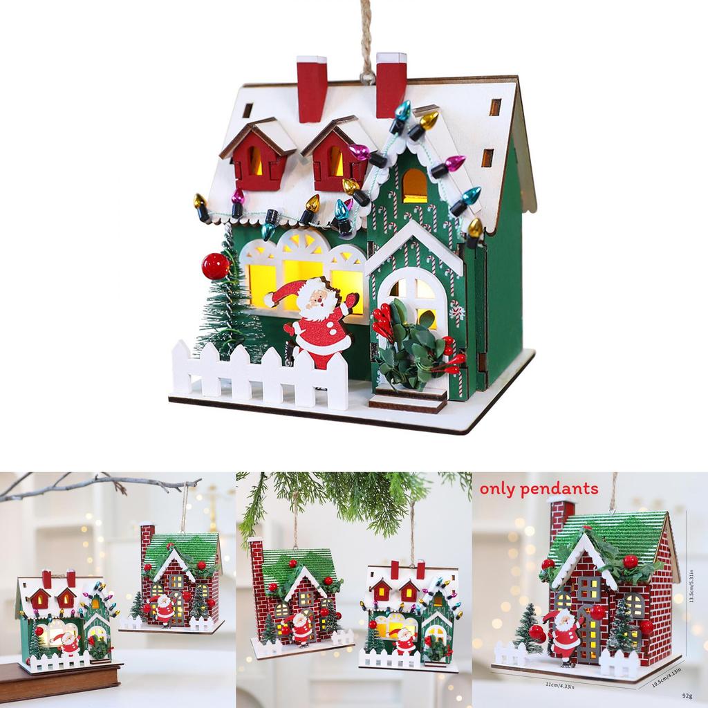 Santa Themed Christmas Scene Decor With Fabric Material For Indoor Festivities