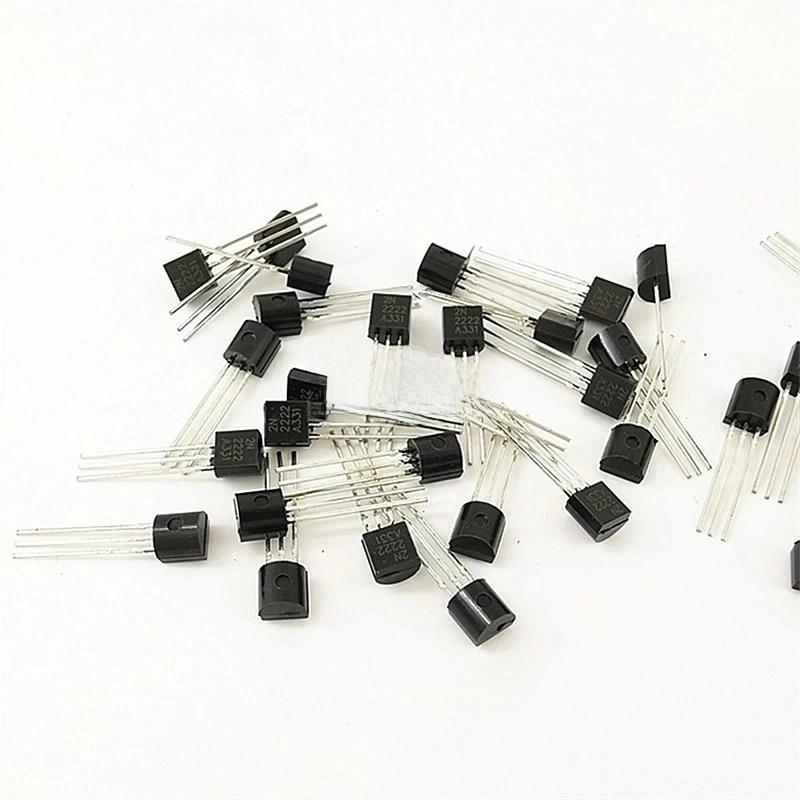 

50/100Pcs Directly Inserted Transistor Set 2N2222 To92 Npn 30V 800Ma Transistors Electronic Kit Diy Accessories 50pcs
