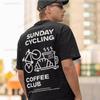 Sunday Cycling Coffee Club Graphic T Shirts Unisex Woman Man Summer Bicycle High Quality  T-shirt Classic Breathable Tops