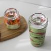 Heavy Wide Mouth Mason Jar Lid Transparent Sealed Storage Container Lid  Kitchen Supplies
