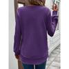 Autumn and Winter New Loose Temperament Fashionable Women's Clothing Solid Color Round Neck Long Sleeved Sweatshirt