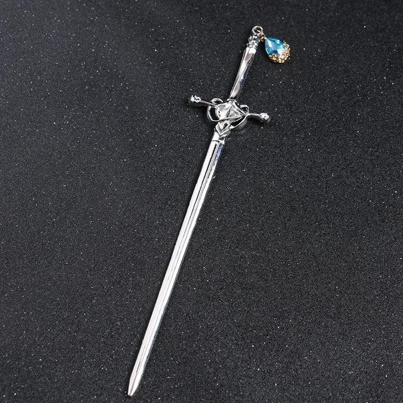 New Daily Jewelry Make You Fashionable Vintage Sword Hairpin Headdress Chinese Style Hair Sticks Ponytail Holder Hair Jewelry