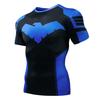Spiderman Batman Superhero 3d Print Gym Tshirt Men Fitness Tee Compression Tops