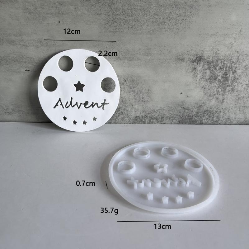 Round Silicone Mold For DIY LED Candle Holders Sturdy And Easy To Demold For Creative Homes Decors Projects