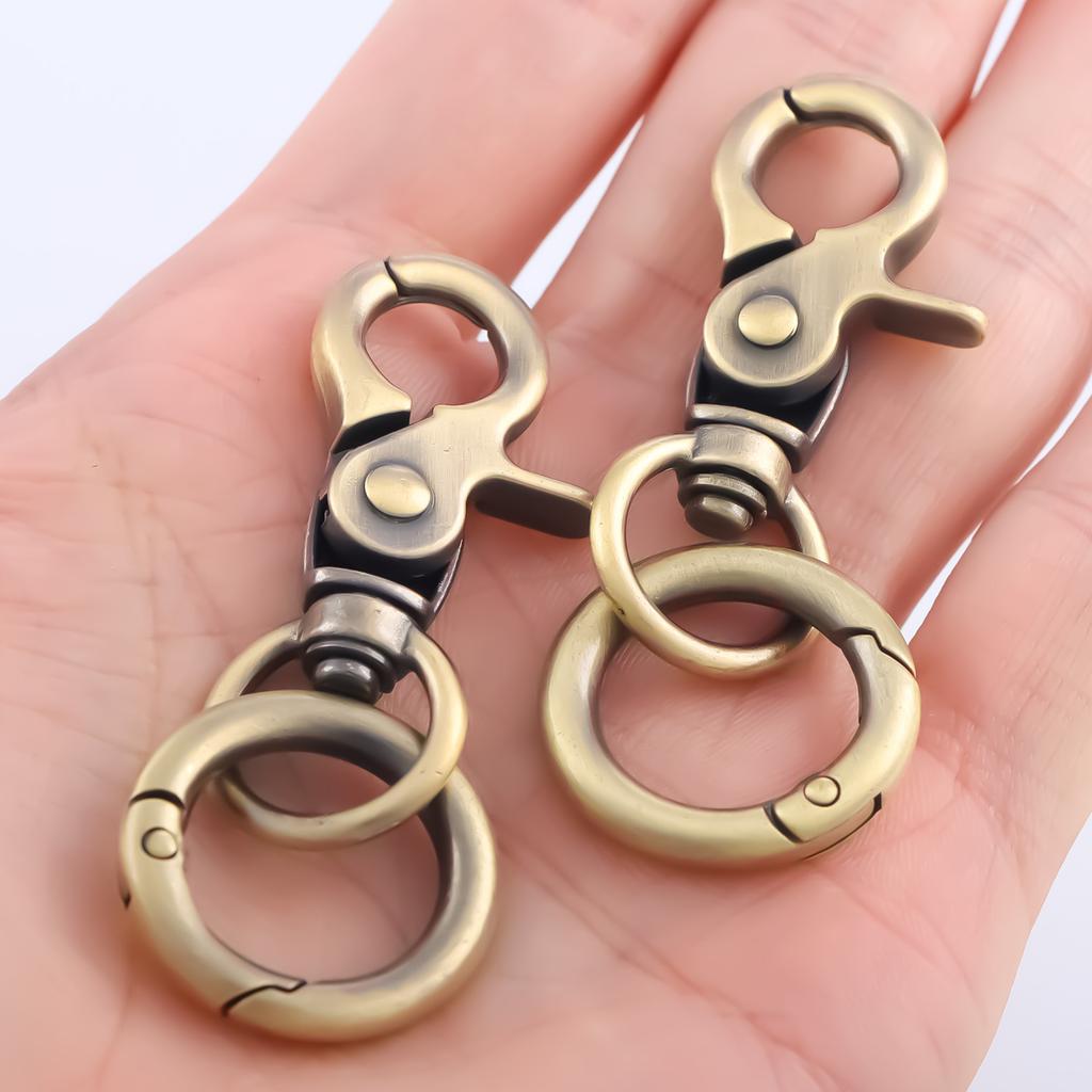 2pcs Metal Buckle Keychain Hook Car Keychain Accessories KeyChain Ring Outdoor Keychain Accessories