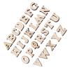 200pcs Unpainted Wooden Letters Brown DIY Decorations Wood Handmade DIY Wooden Alphabet  DIY Crafts