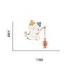 Cartoon Design Animal Badge Pin Enamel Finish Cartoon Cat Pin Creativity Brooch  Anime Pins