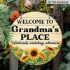 2D Flat Retro Aluminum Wall Decorations In Various Sizes. Retro Sunflower Wall Hanging, Designed Specifically for Grandma's House, Is An Ideal Choice