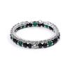 Jbans Classic Surgical Steel Wave 276 Green Light 615 Chain Bracelet Set (C2101-Se168_Bk)