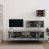 VidaXL Ensemble de meubles TV 4 pcs Sonoma gris Bois d'ingénierie 3114652