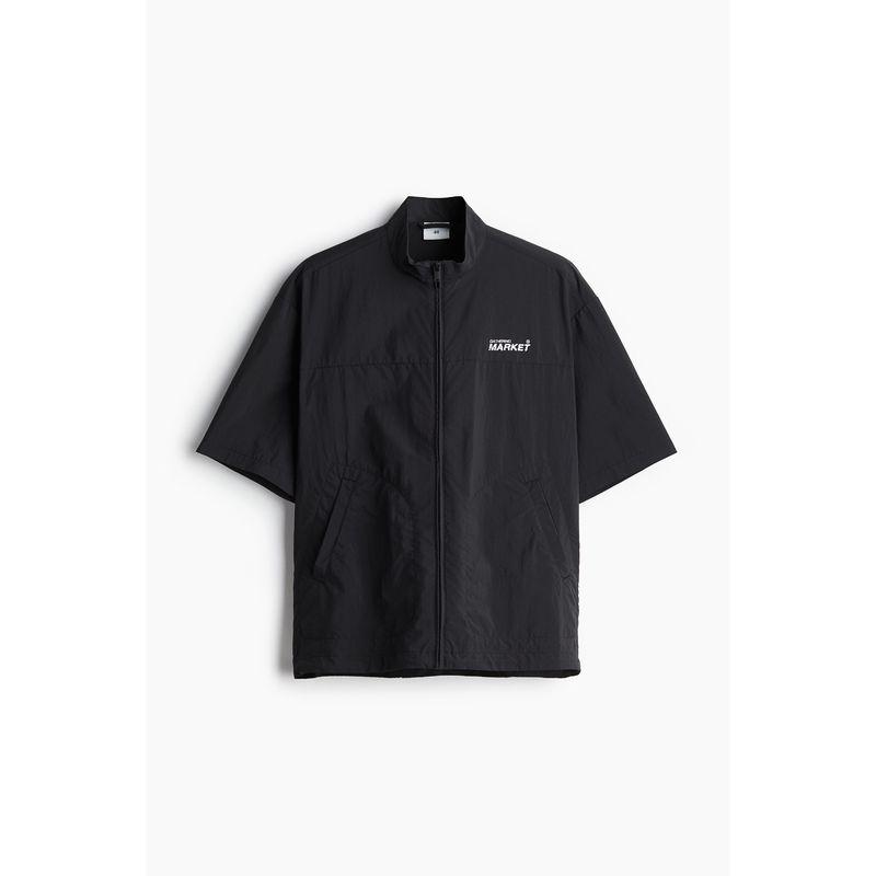 

HM Мужская одежда Женская одежда Куртка Тонкая Летняя Свободного кроя На молнии С коротким рукавом Нейлоновая Верхняя одежда 1226615