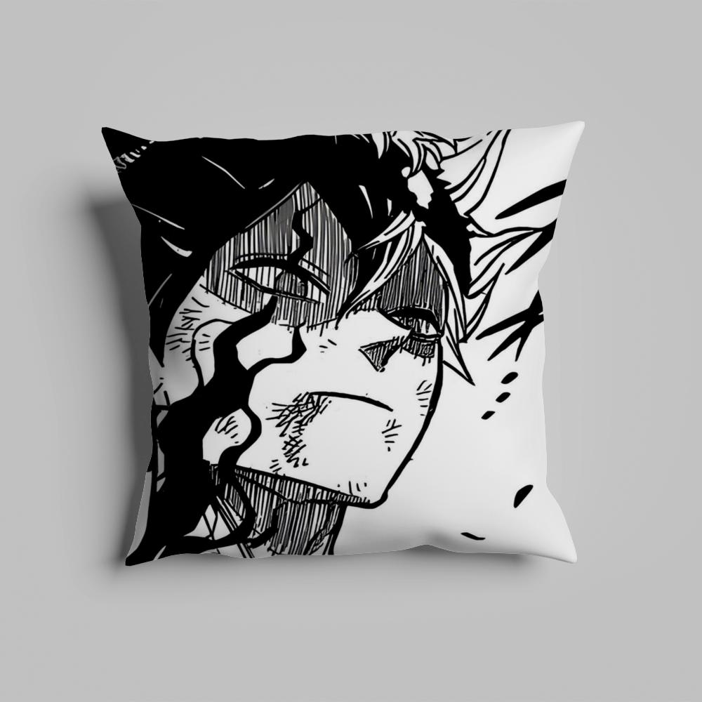 Pillow Case luxurious home office, sofa decorative Multi sized car seat cushions, pillowcases B-Black cloverS anime