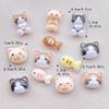 50Pcs Cute Cartoon Mini Cat, Little Fish Series Nail Art Resin Designer Charms DIY Craft For Nail 3D Decorations Jewelry