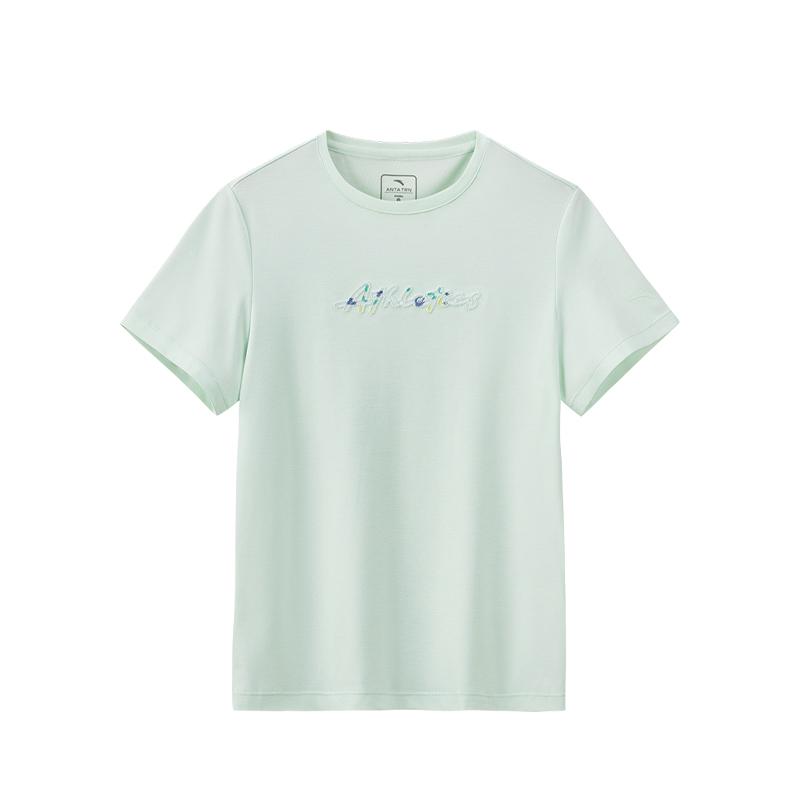 Anta Simple Breathable Casual Fashion Versatile Short Sleeve T-Shirt Women tops 162627117-3 S
