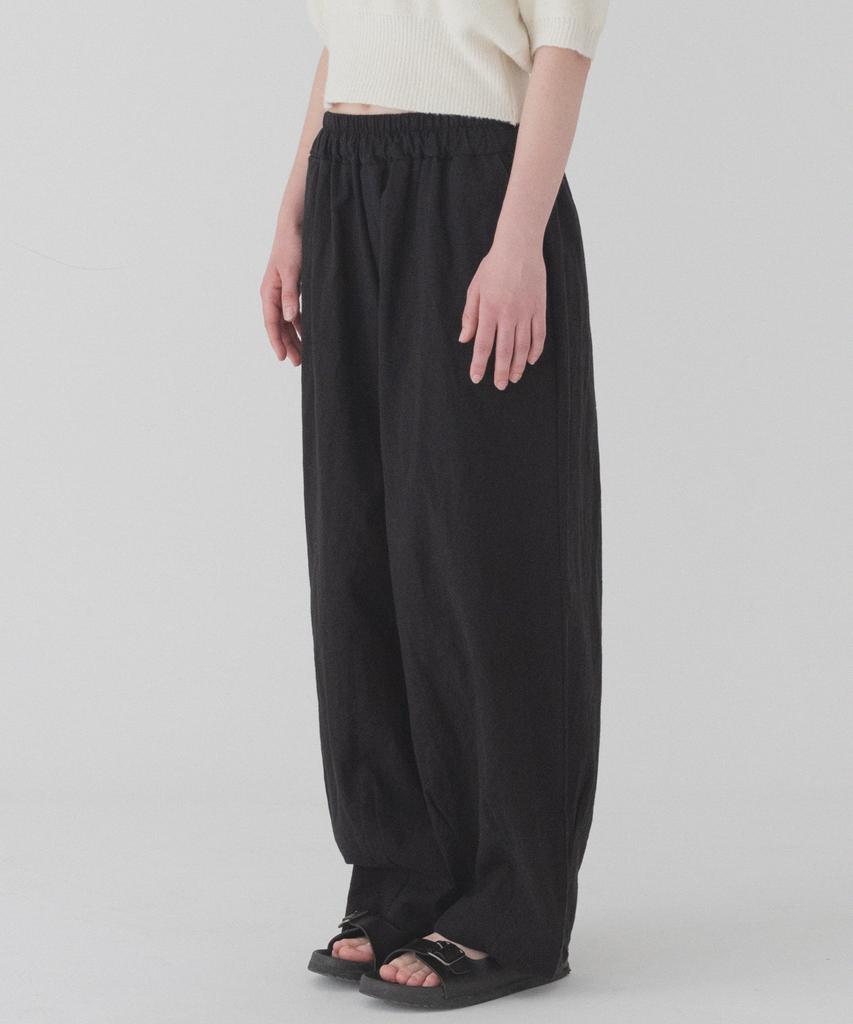 PIANER Comfortable Linen Balloon Pants (Black)